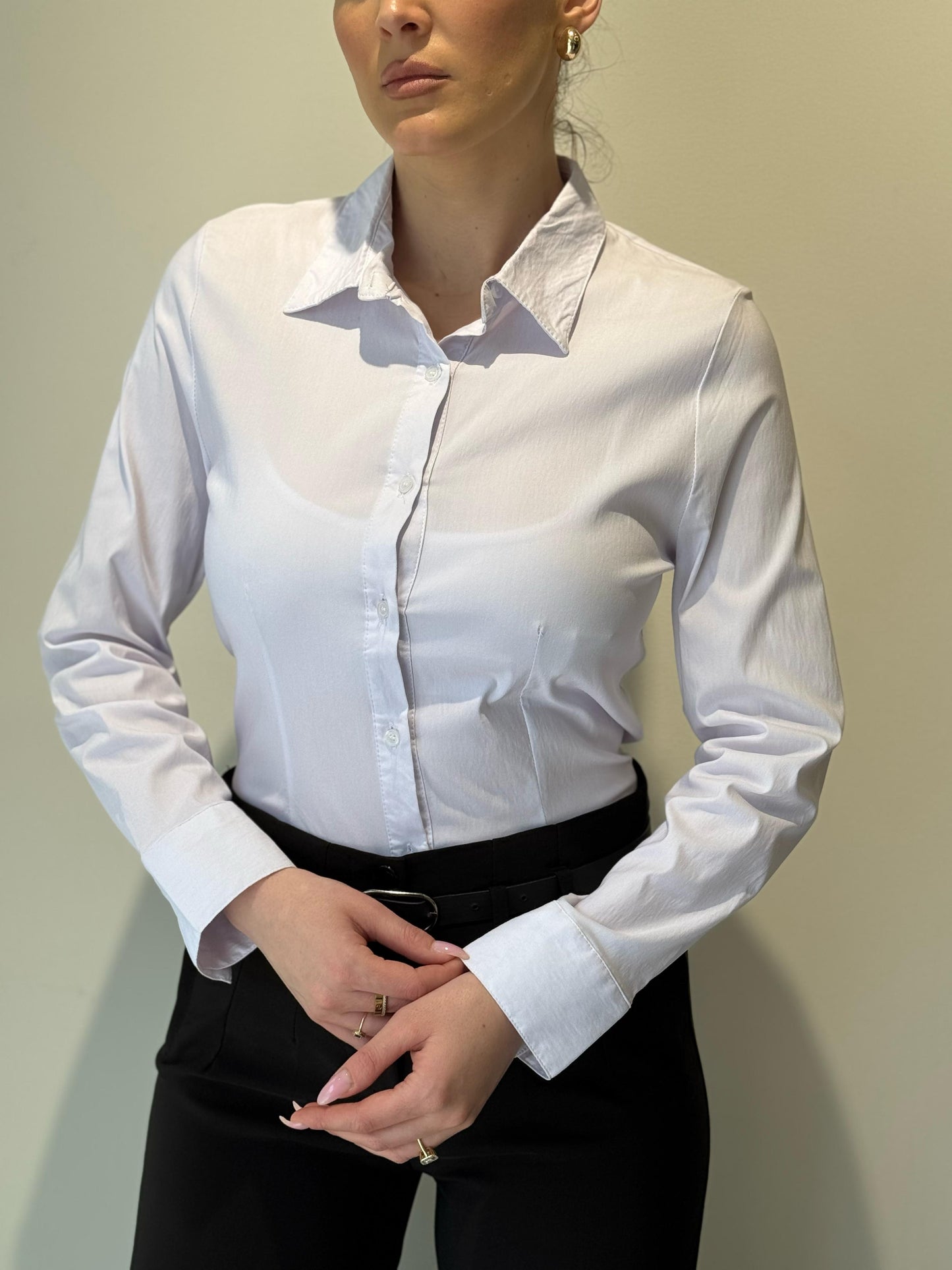 Kemishe e bardhë slim fit