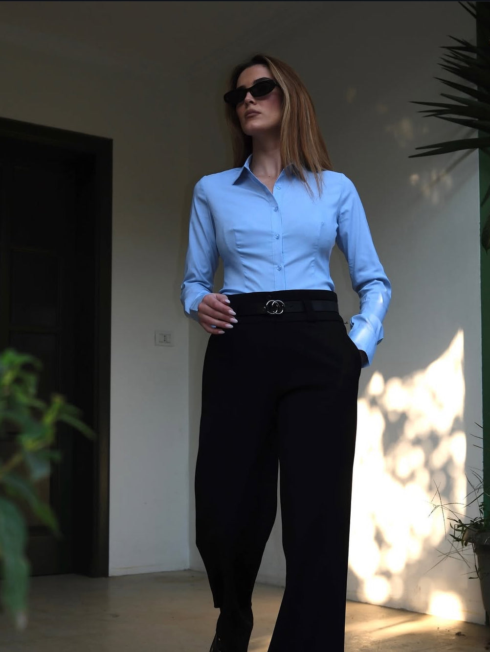 Kemishe blu slim fit