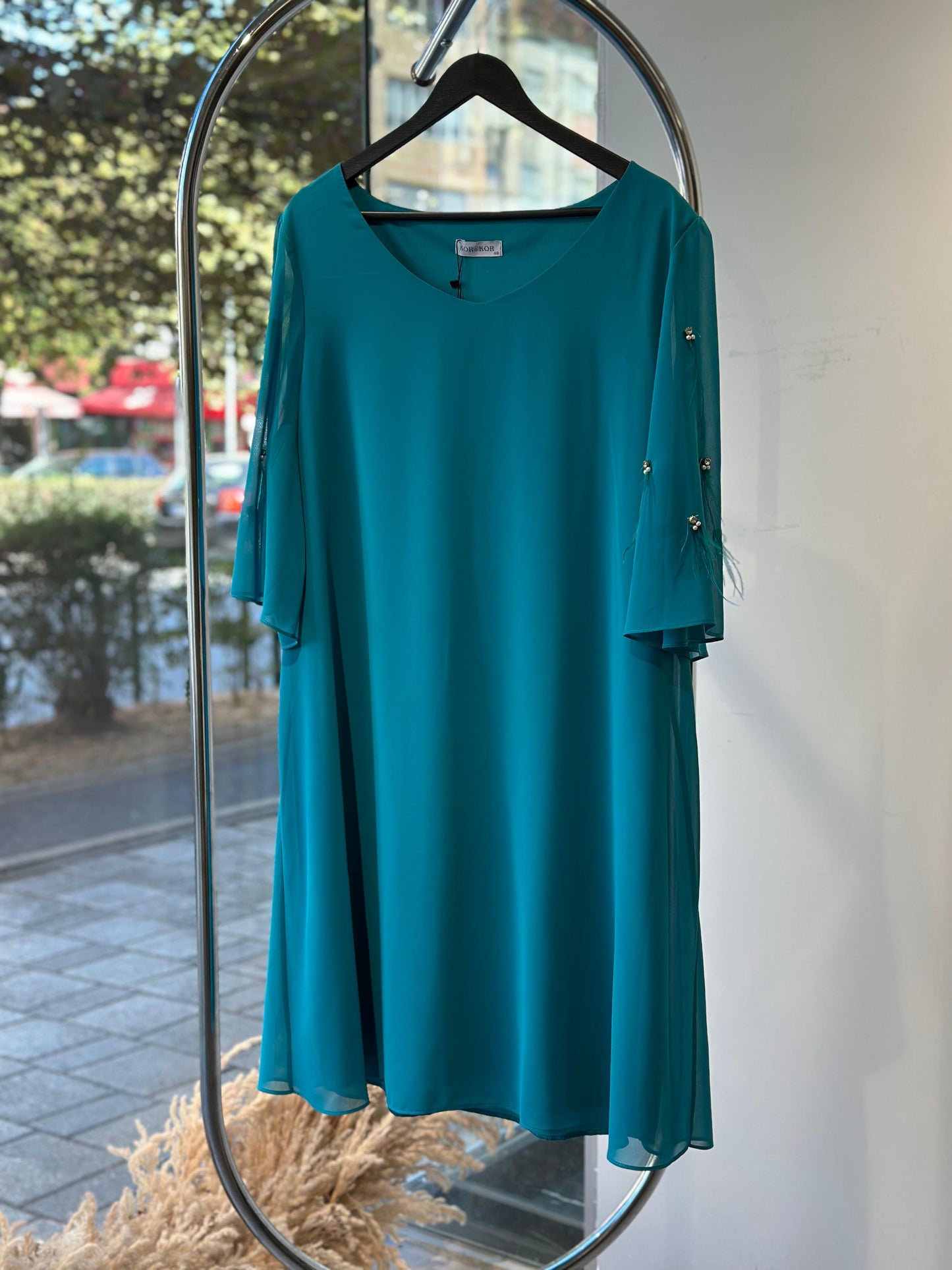 Fustan Midi Turquoise
