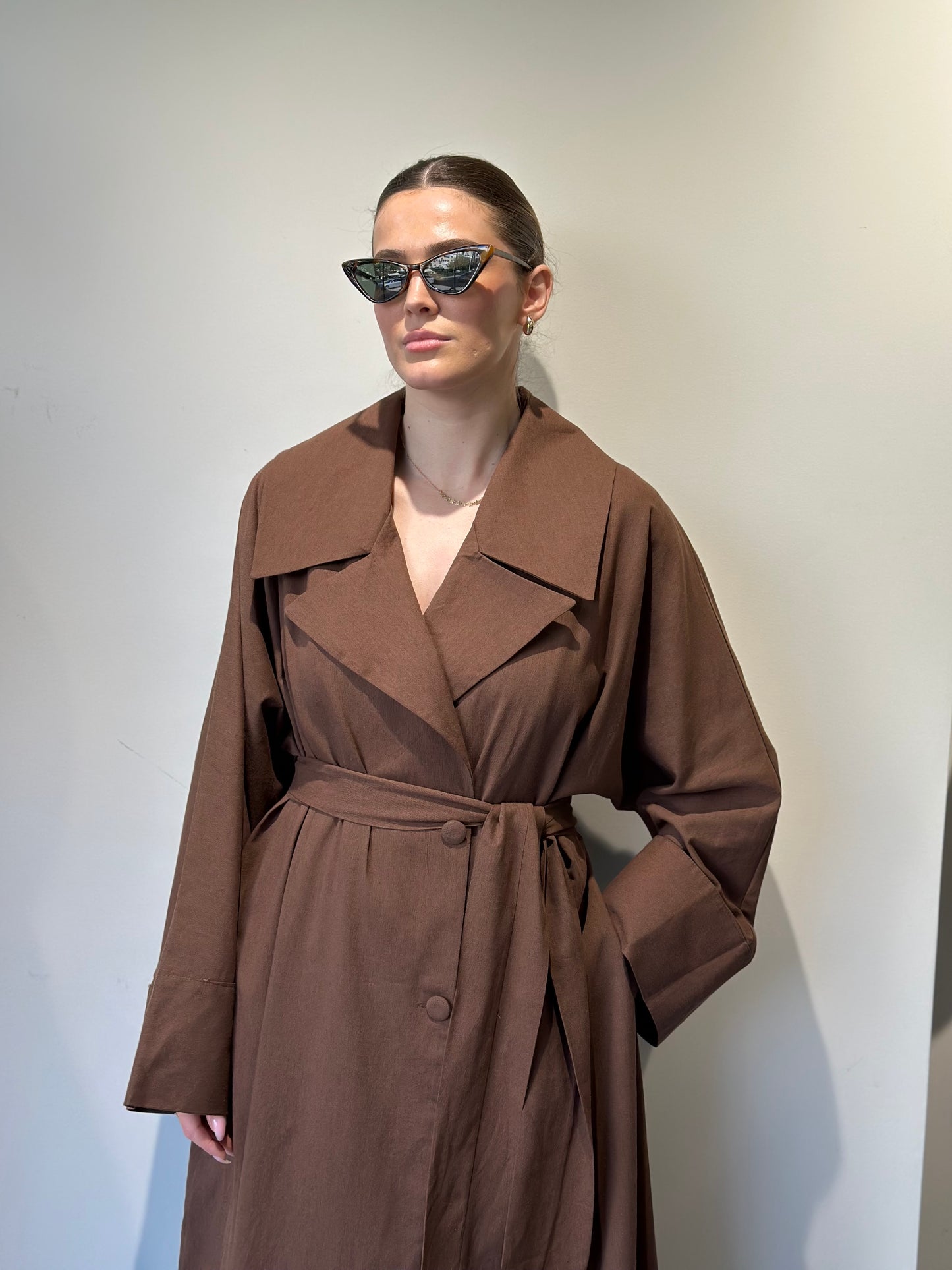 Fustan lino oversize