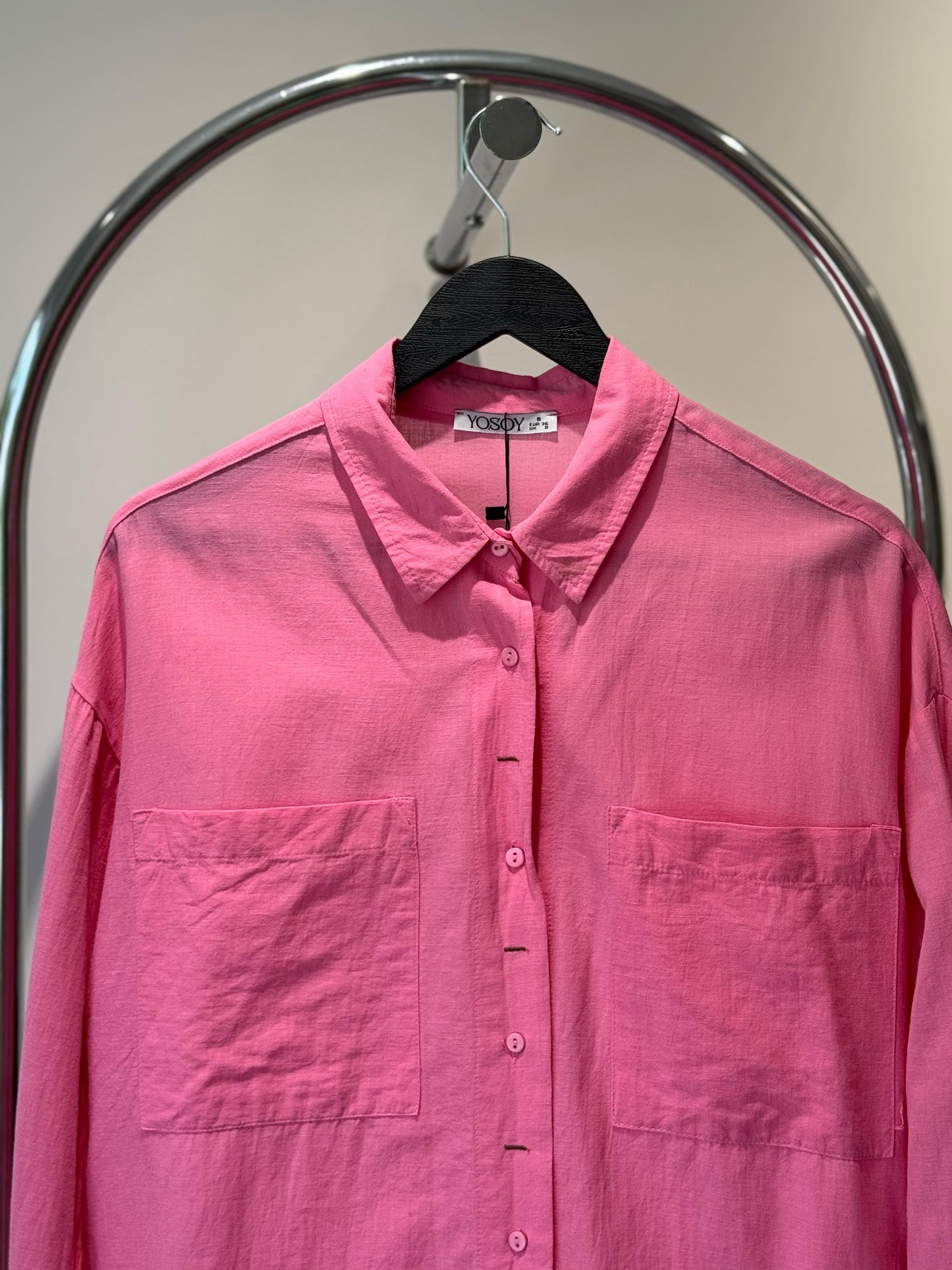 Këmishë pambuk rozë