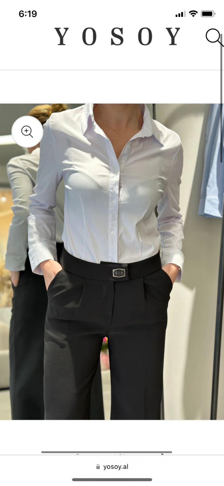 Kemishe e bardhë slim fit