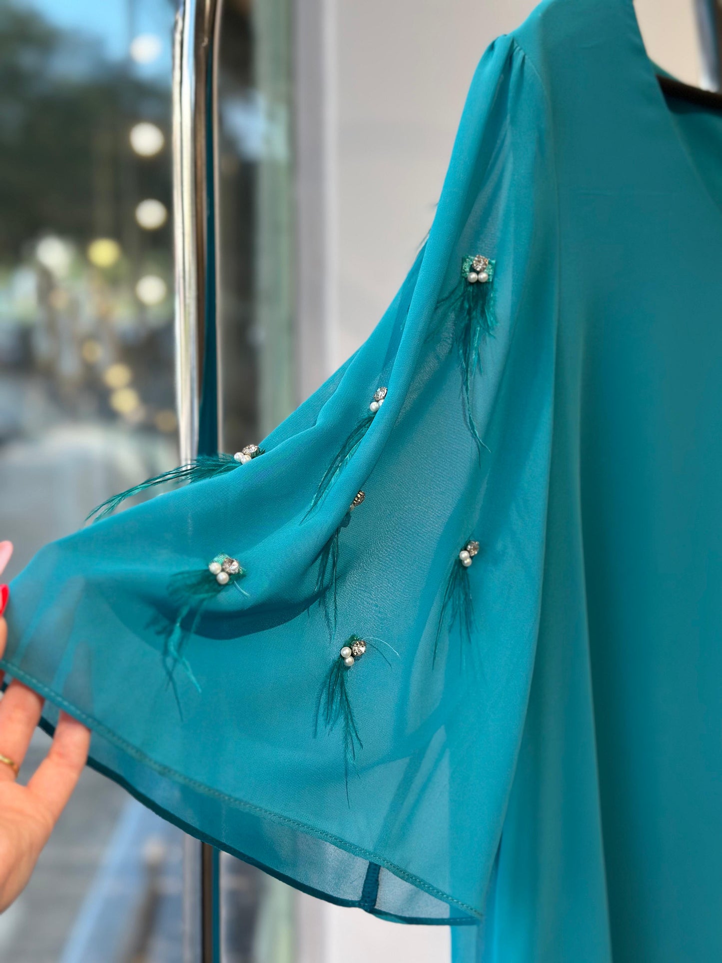 Fustan Midi Turquoise