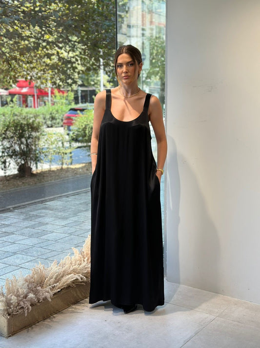 Fustan saten Maxi