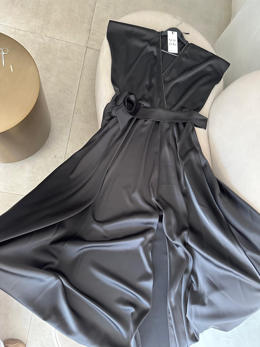 Fustan black “Flow”