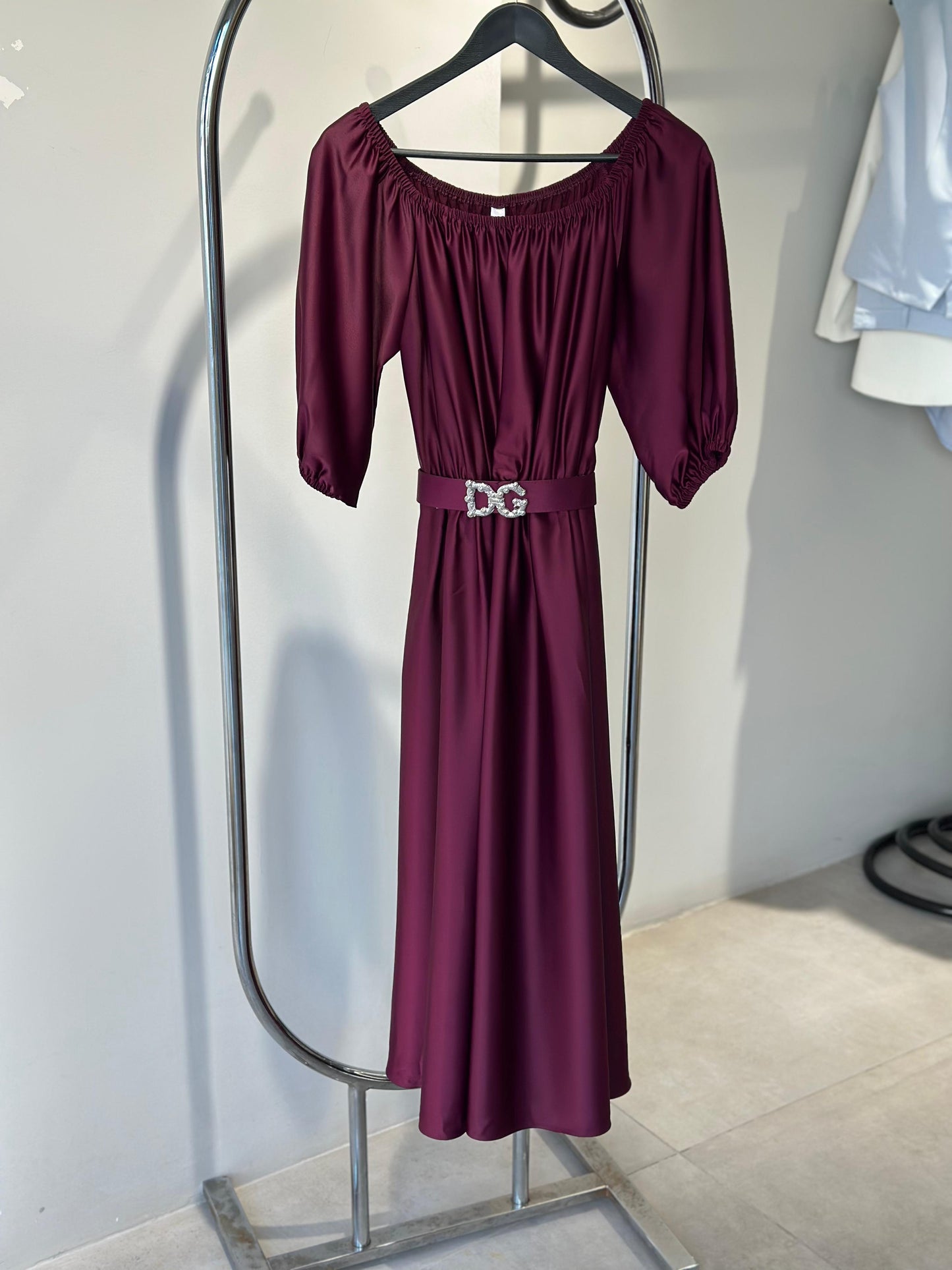 Fustan Midi Bordo