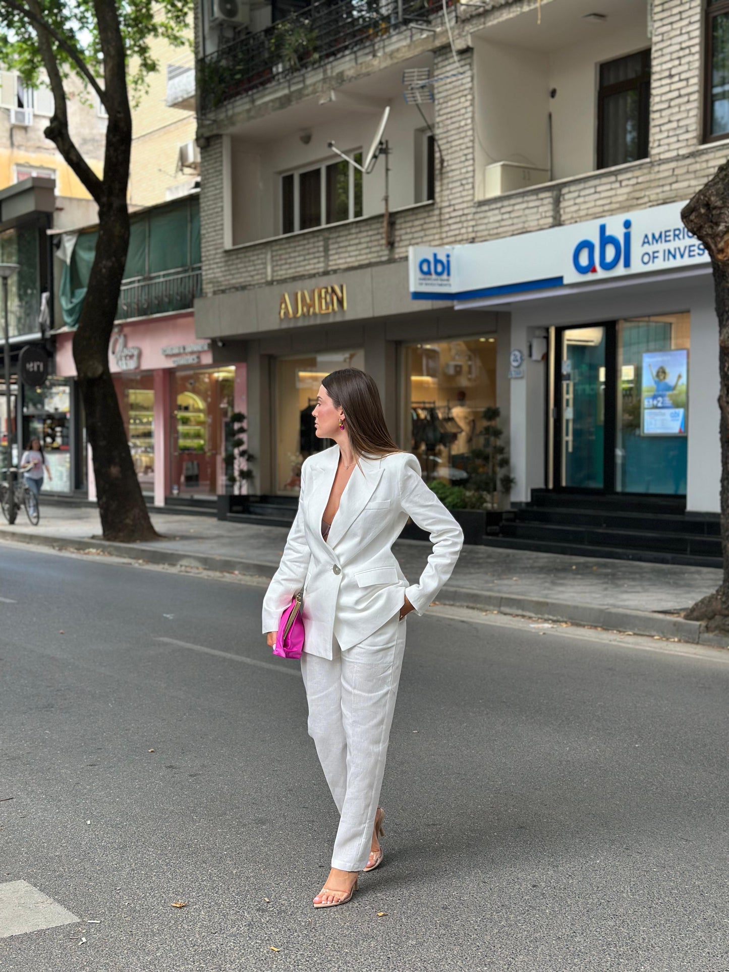 Pantallona 100% lino “Riviera 2” nr. 34 deri 44