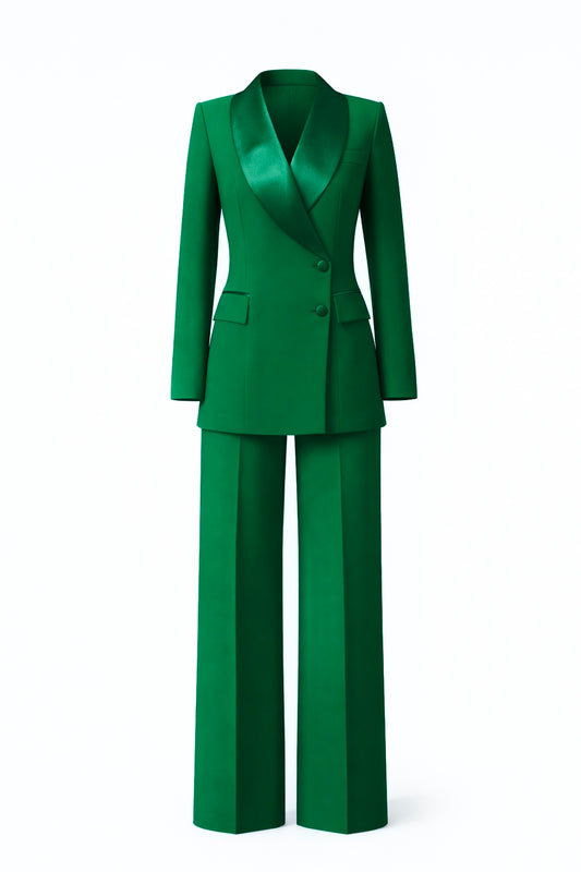 Kostum me jakë saten