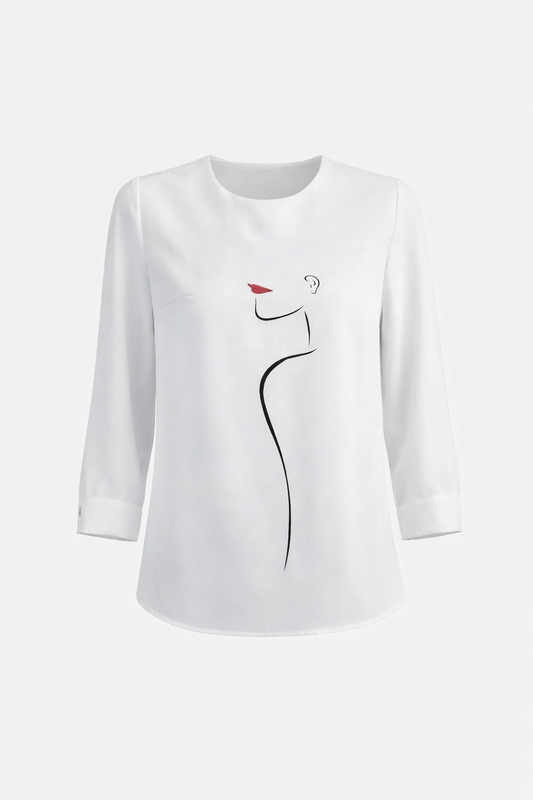 Bluzë e bardhë | line art