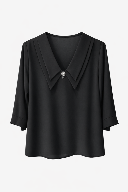 Bluzë me jakë të madhe | masa të mëdha