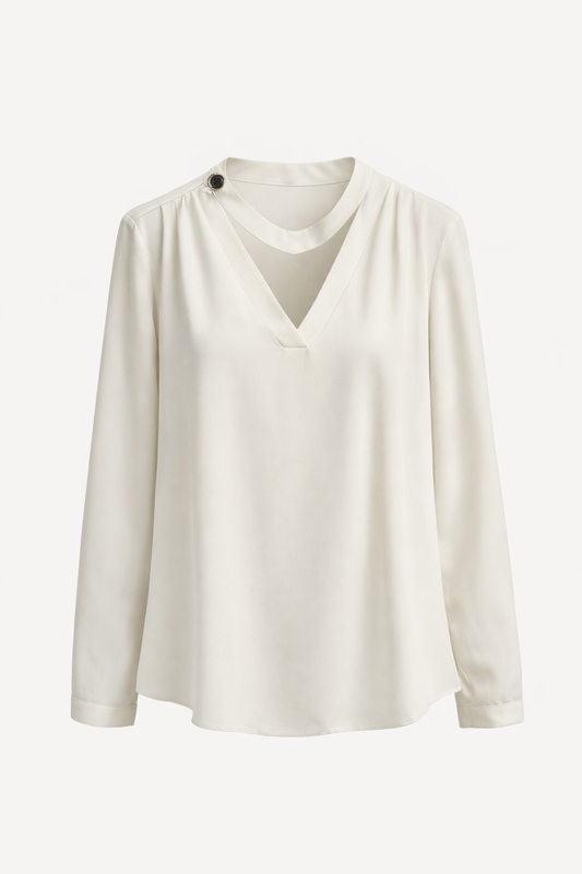 Bluzë me rrip tek jaka