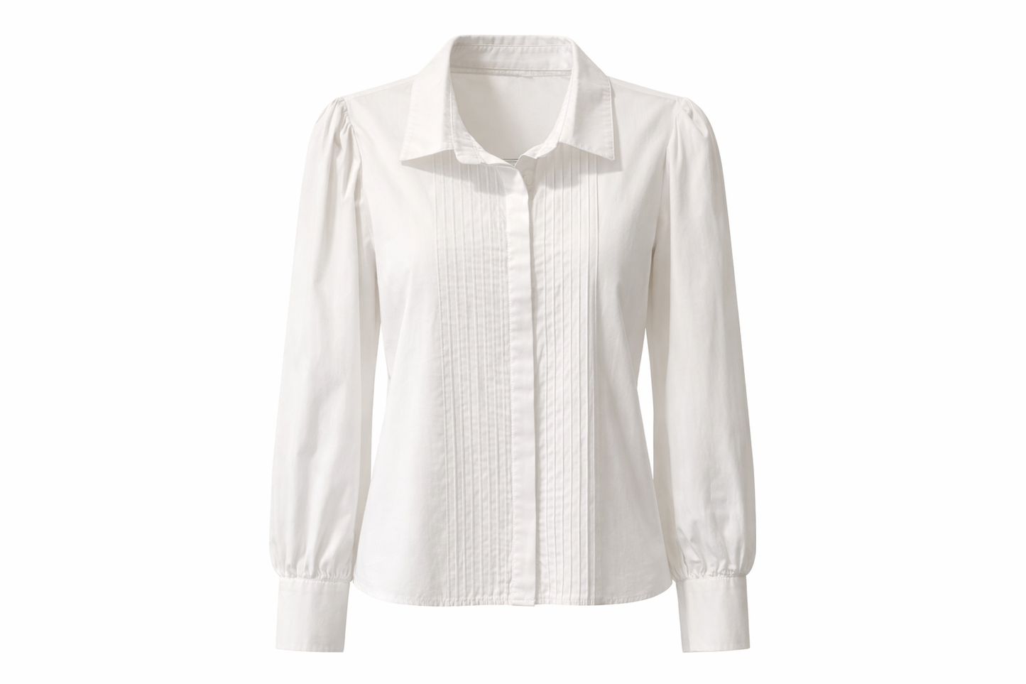 Këmishë e bardhë me mëngë të fryra