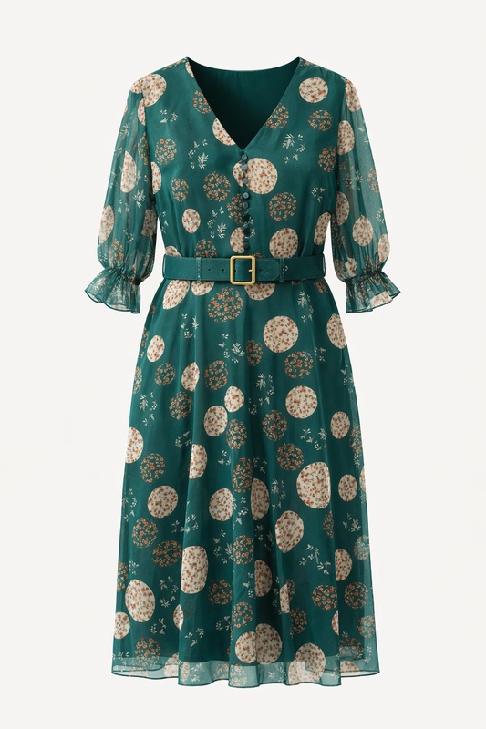 Fustan Green me printe