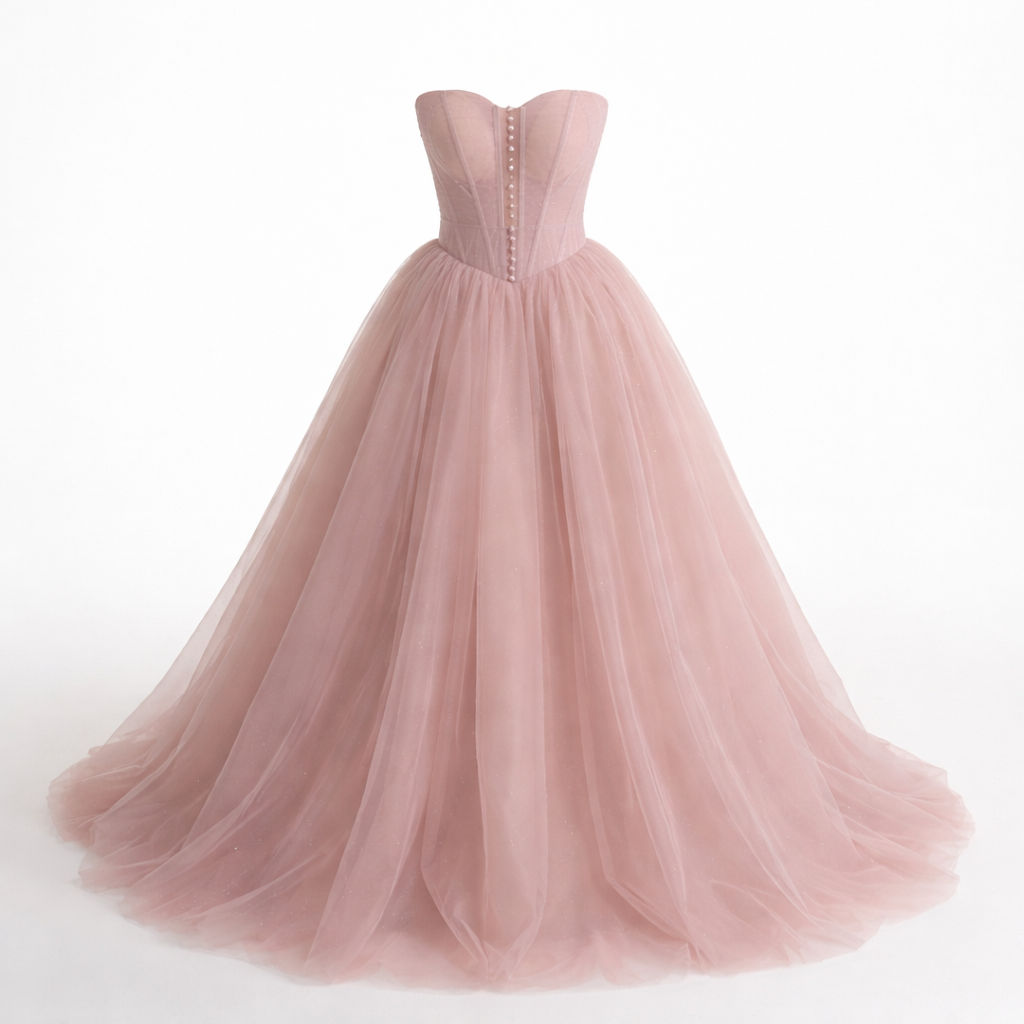 Fustan roze puder mbremjeje *Limited Edition*