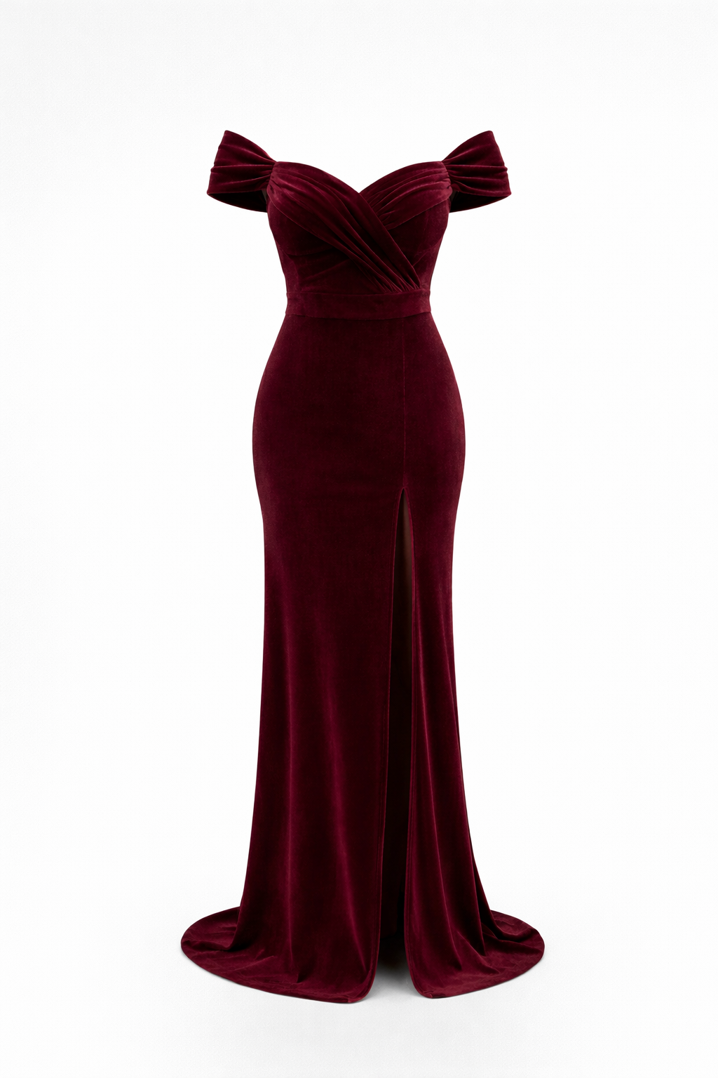 Fustan bordo evening